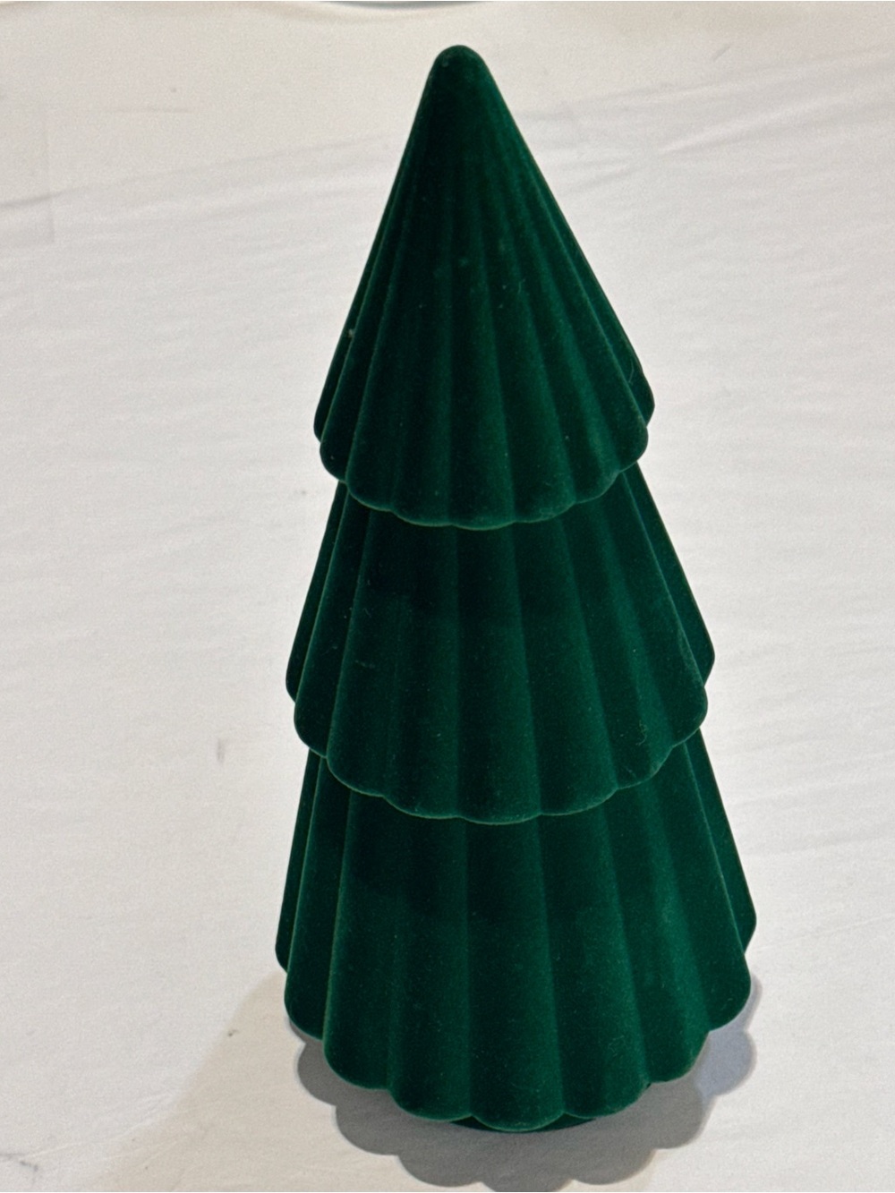 Festive Voice Flocked Tree - Green
